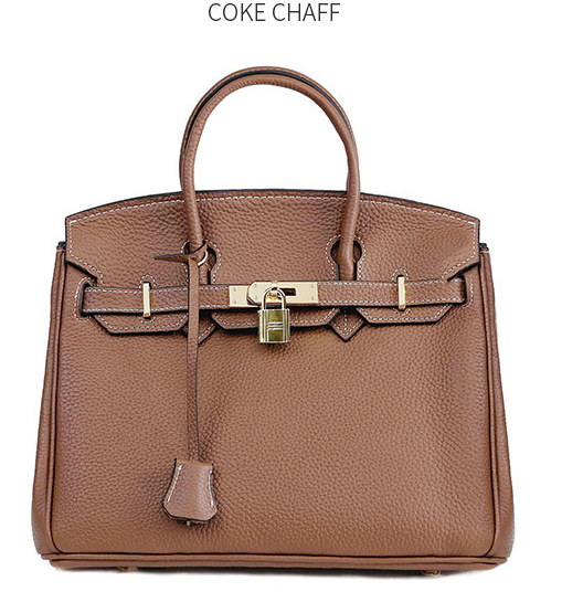 Platinum Bag in First Layer Cowhide for Women