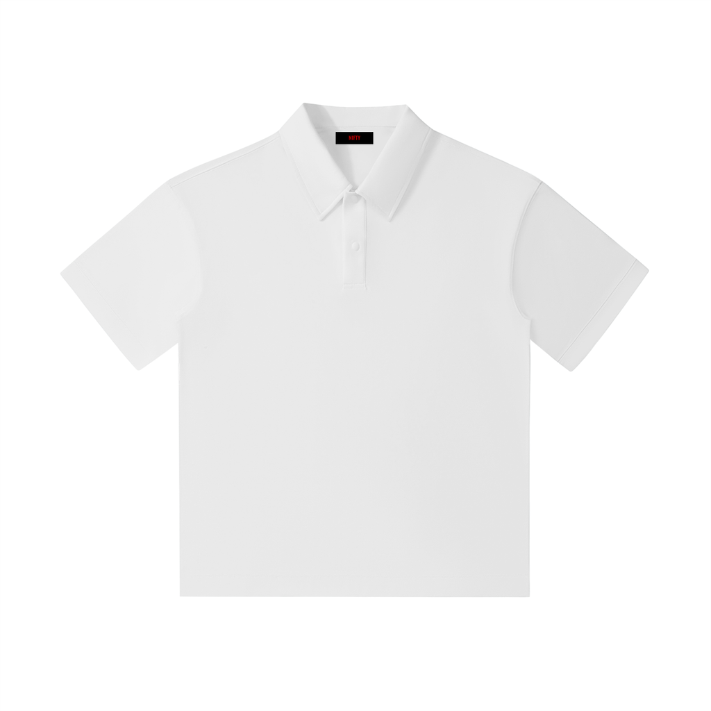 Drop Shoulder Short-Sleeve Polo