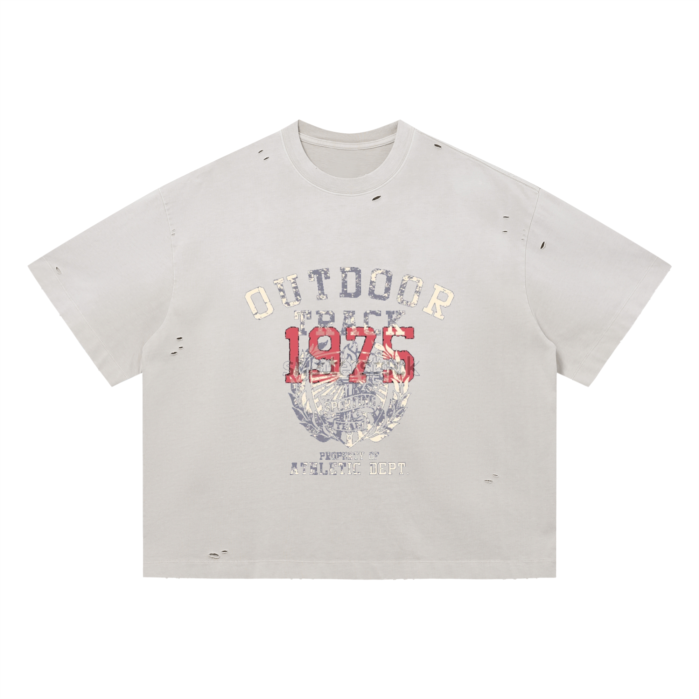 Vintage Washed Distressed Boxy Oversized T-Shirt