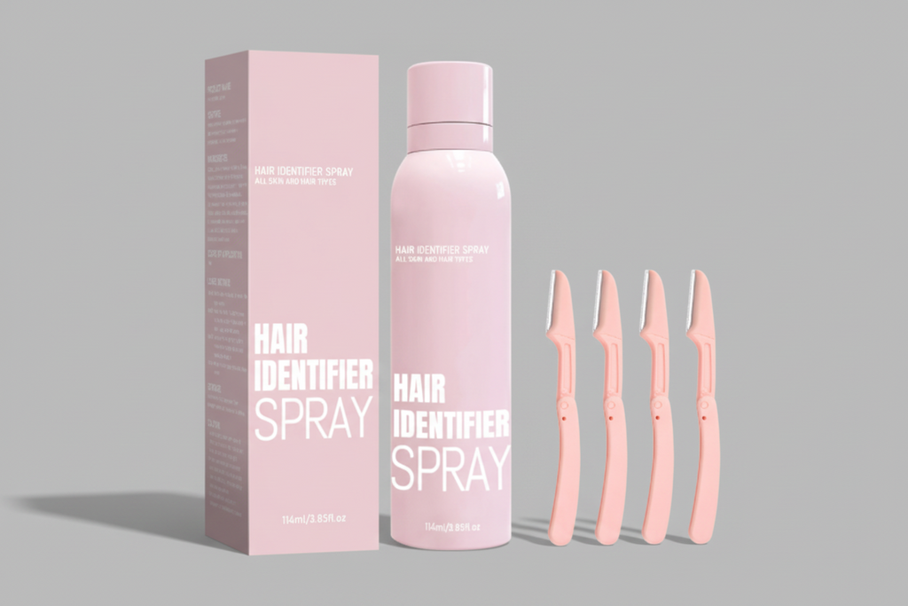Hair Identification Spray for Gentle Facial Hair Removal
