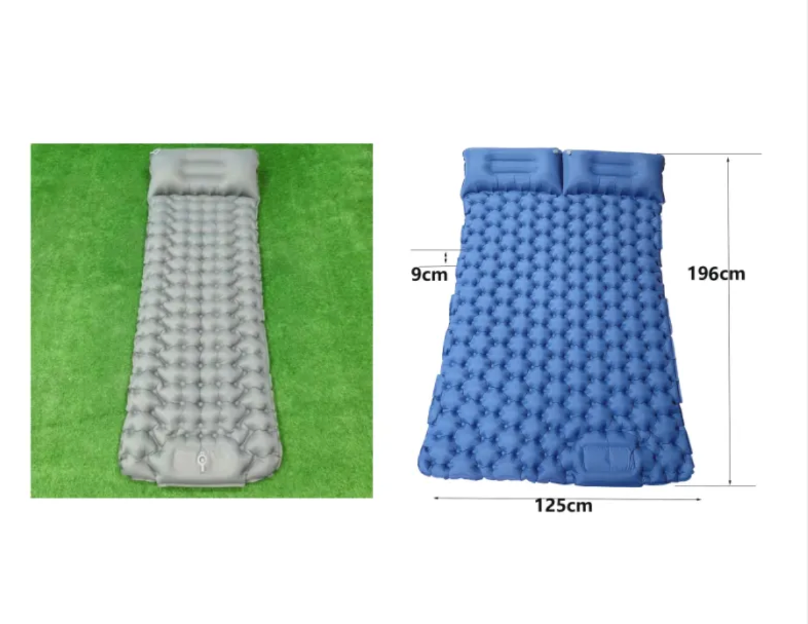 Portable Foot-Inflated Camping Cushion