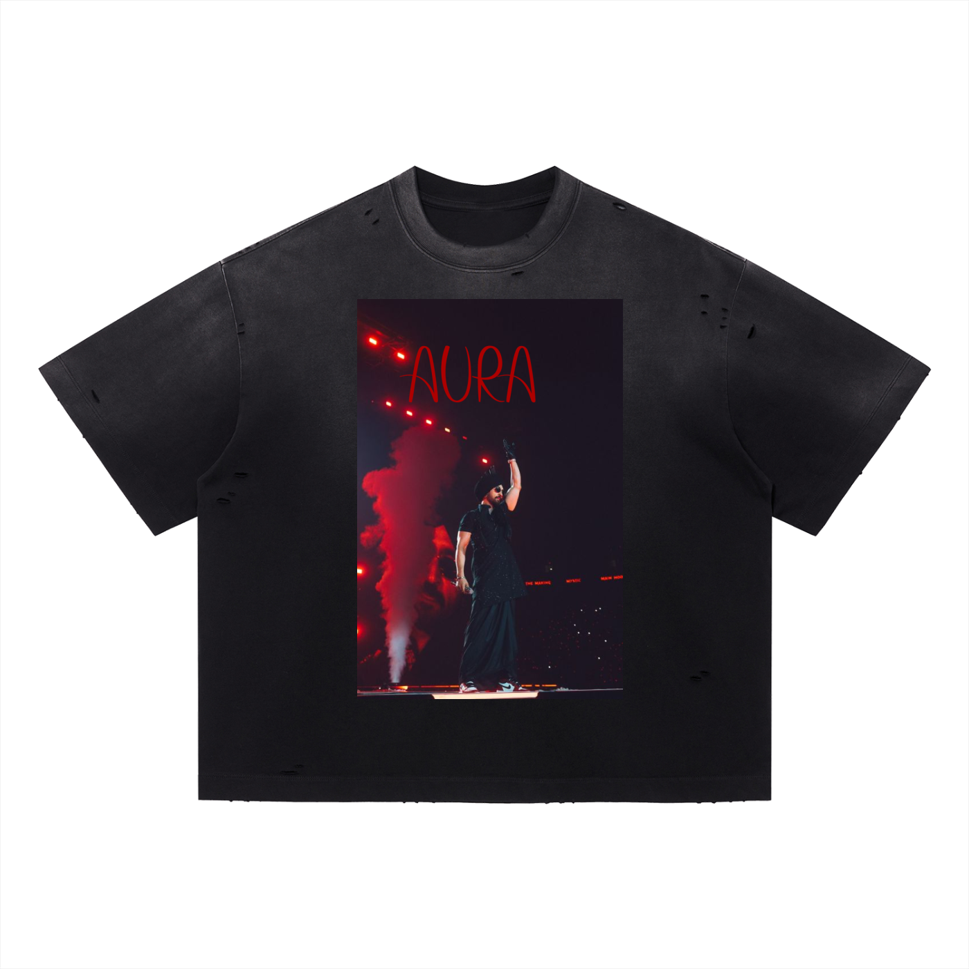 Vintage Washed Distressed Boxy Oversized T-Shirt