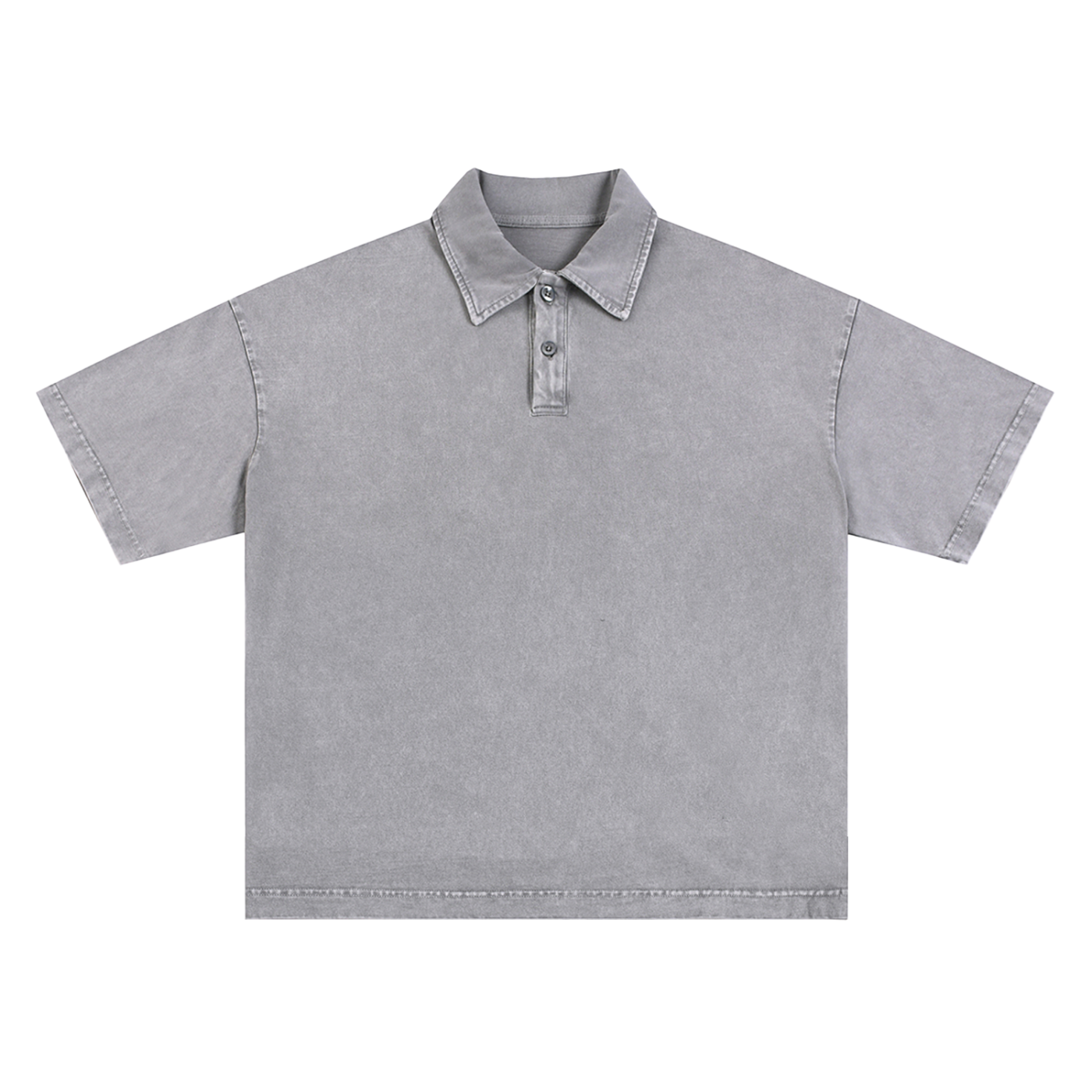 Heavyweight Snow-Washed Polo T-Shirt