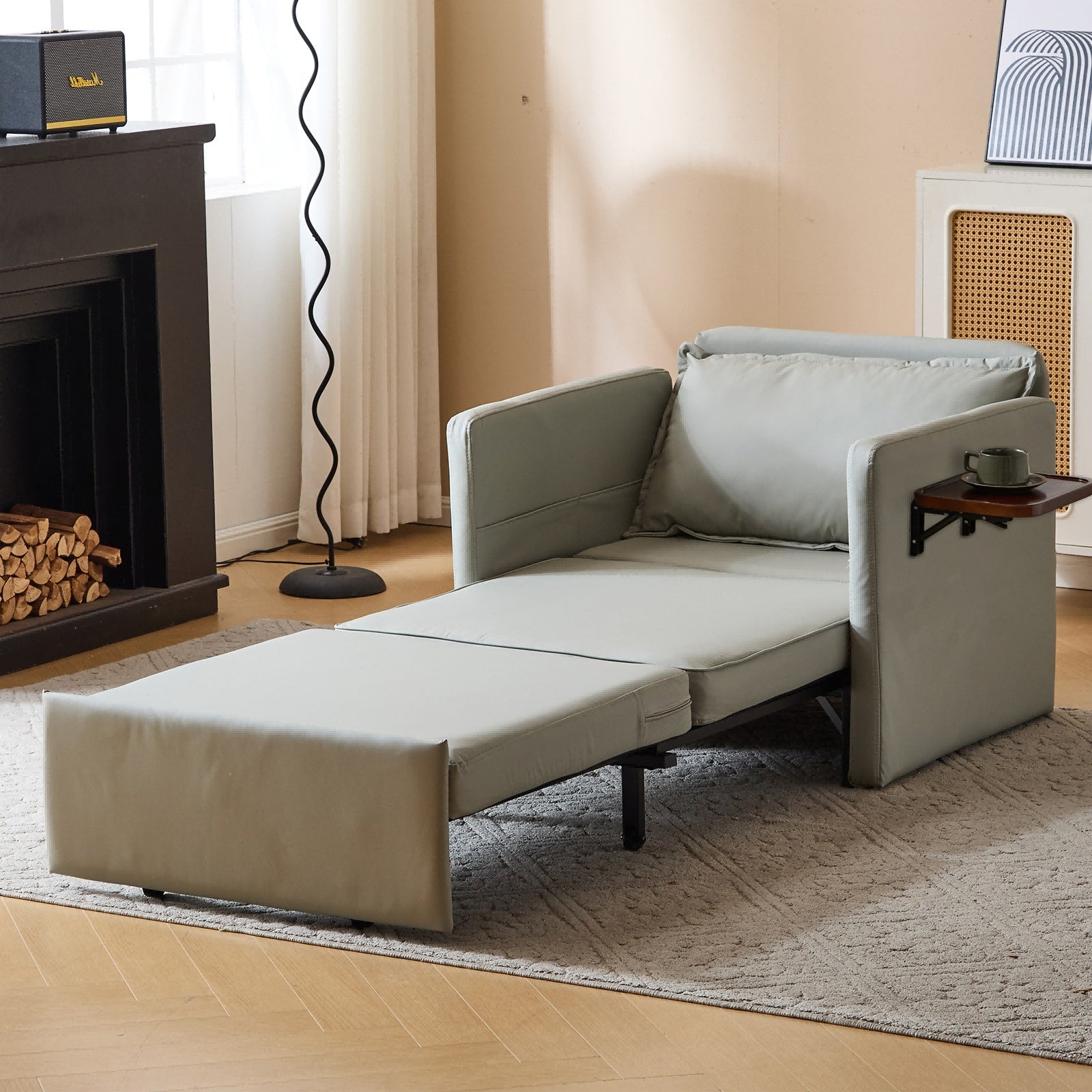 Adult Sleeper Chair Bed, 3-in-1 Convertible Sofa Chair.