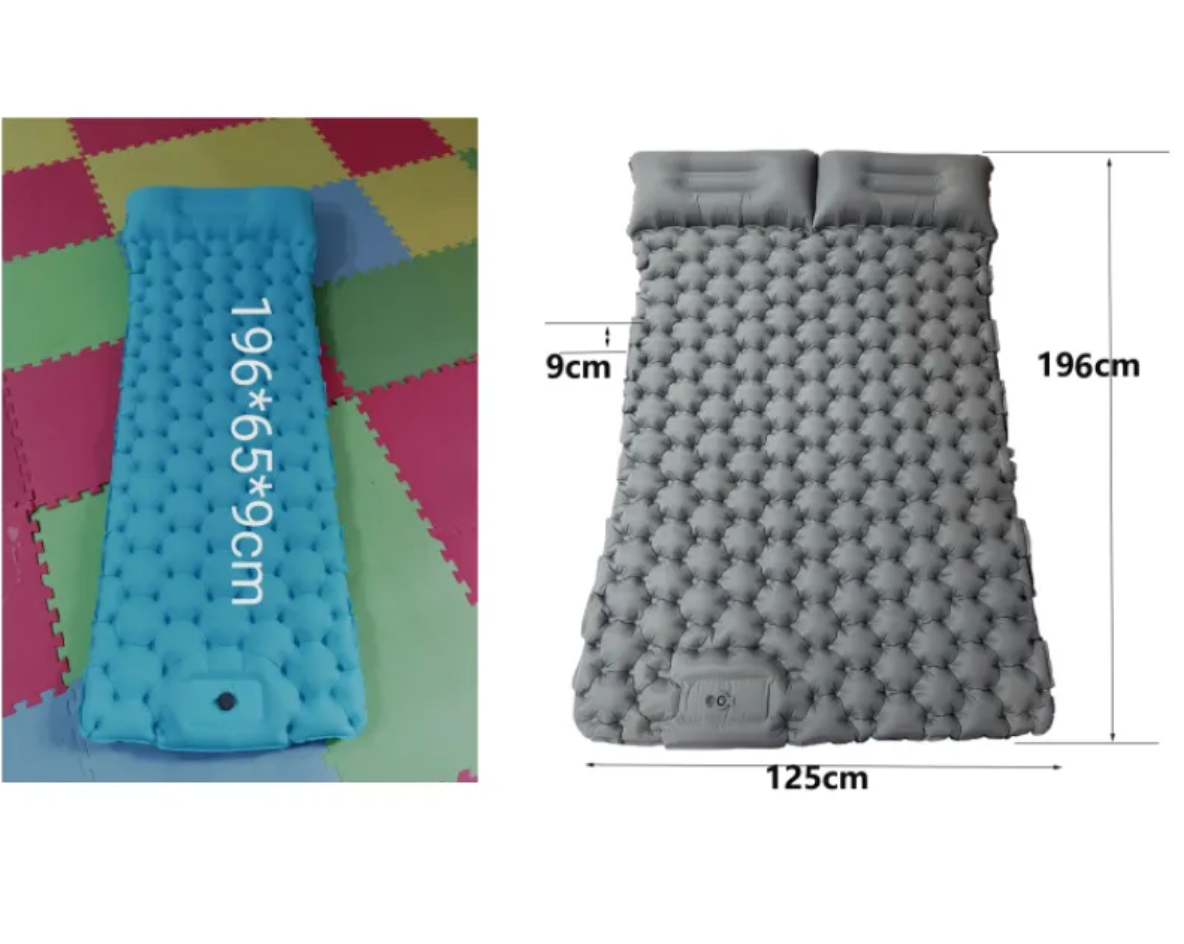 Portable Foot-Inflated Camping Cushion