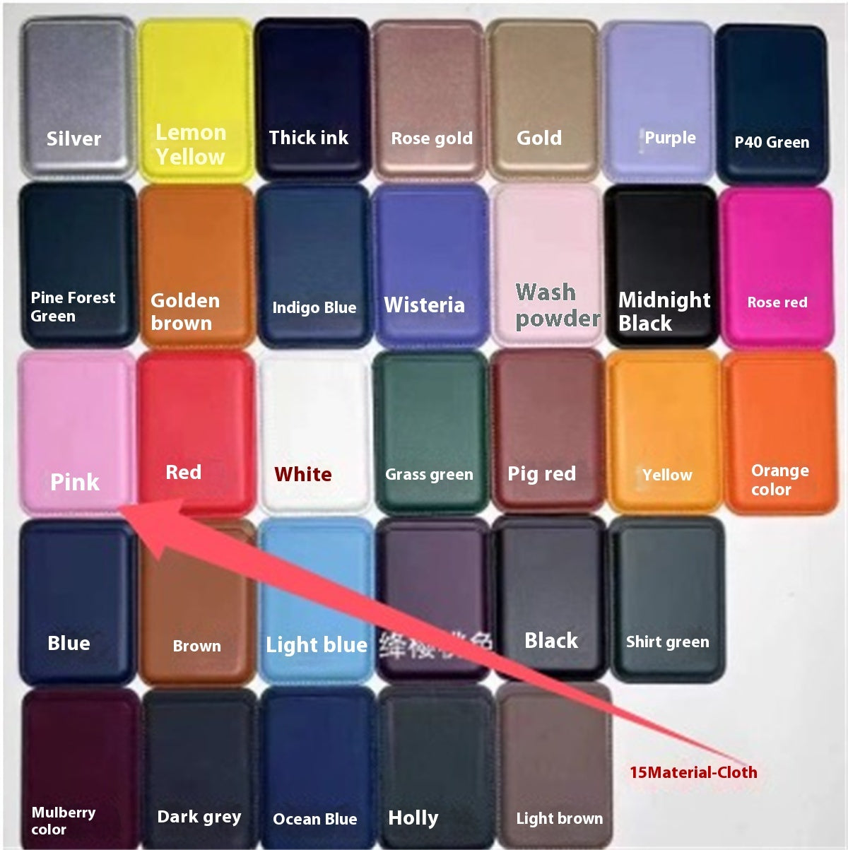 For Magsafe Magnetic Luxury Leather Card Holder..