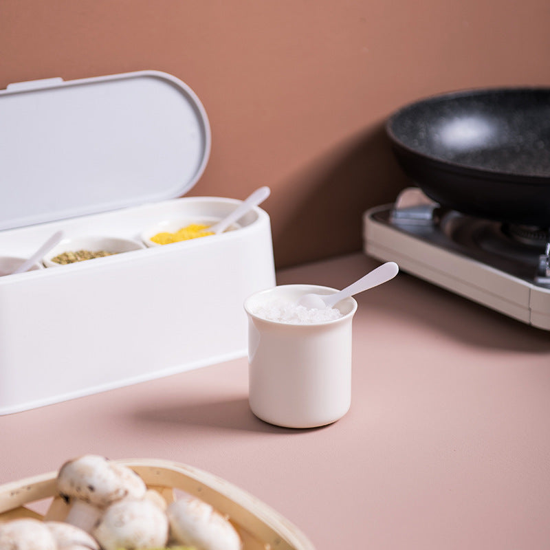 Spice Jar Set with Seasoning Containers and Salt Shaker