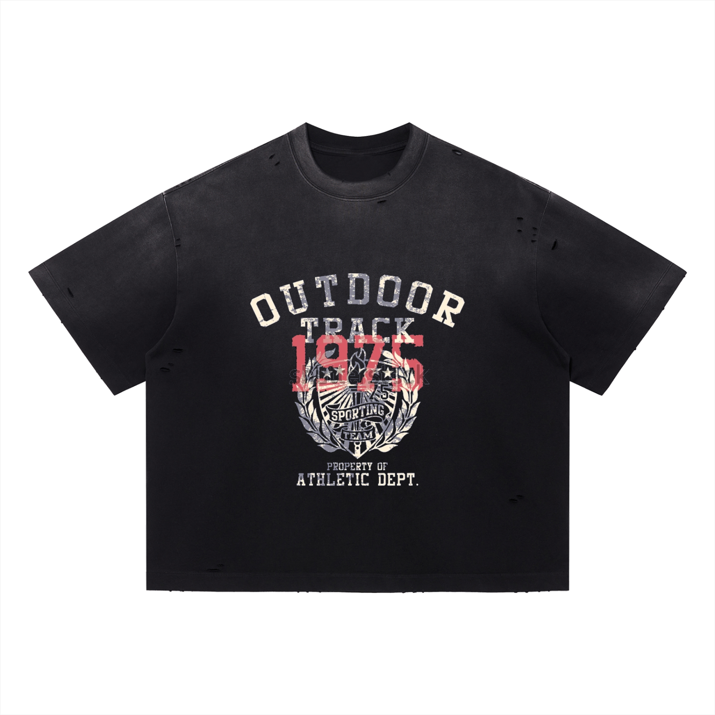 Vintage Washed Distressed Boxy Oversized T-Shirt