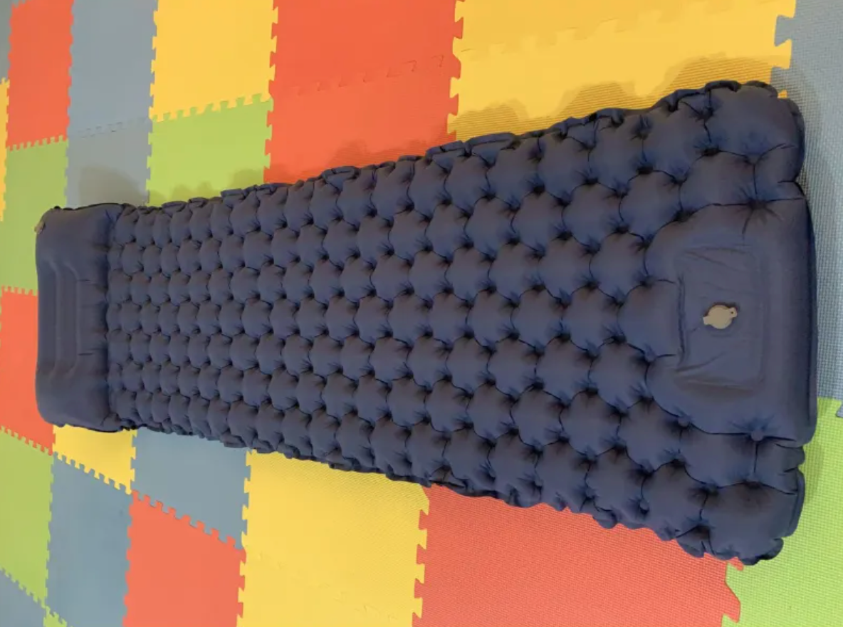 Portable Foot-Inflated Camping Cushion