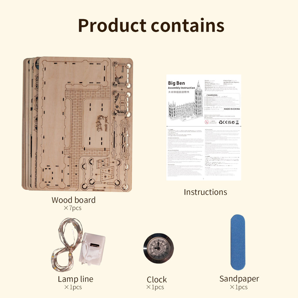 MUSIC PARK 3D Wooden Puzzle.