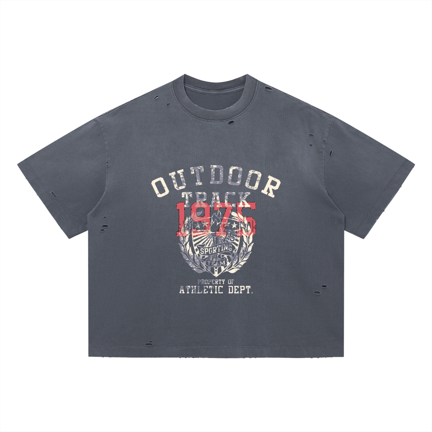 Vintage Washed Distressed Boxy Oversized T-Shirt