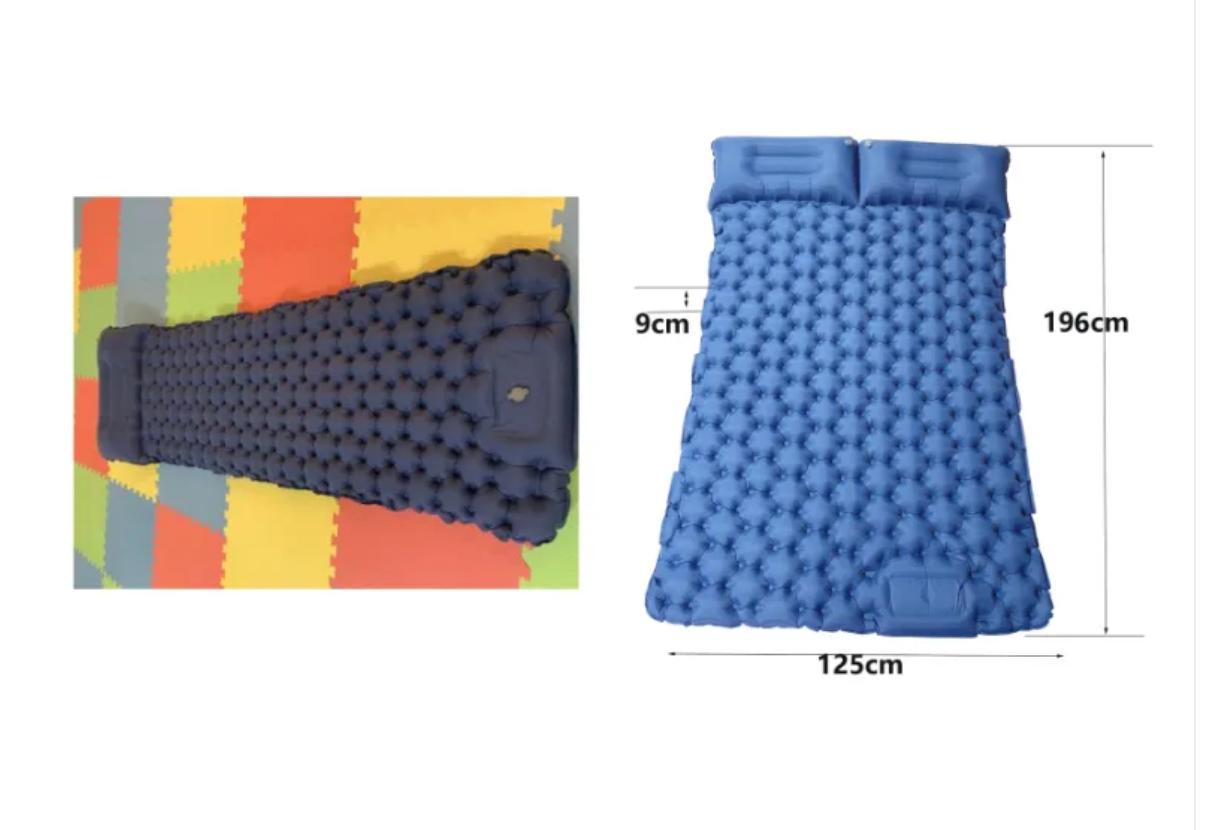 Portable Foot-Inflated Camping Cushion