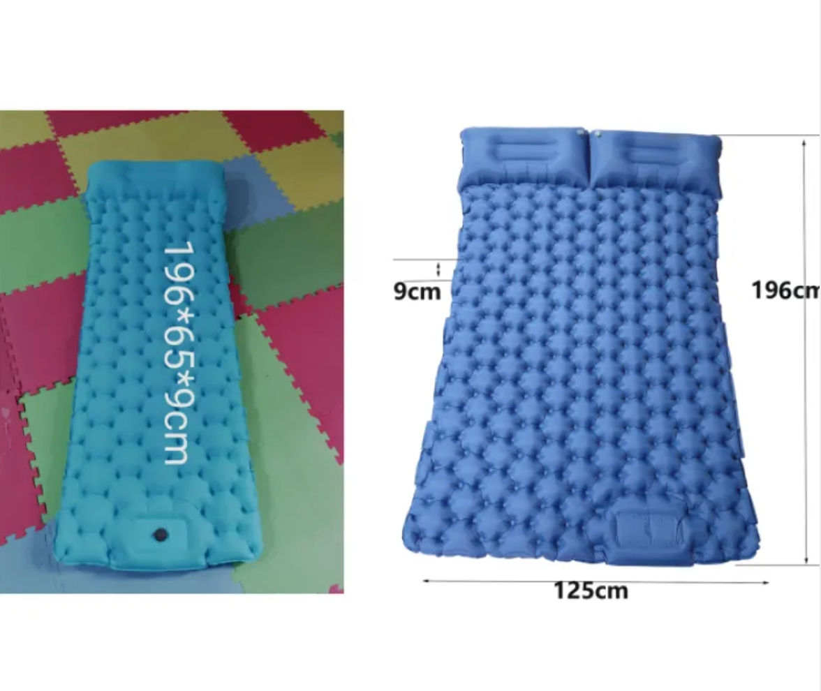 Portable Foot-Inflated Camping Cushion