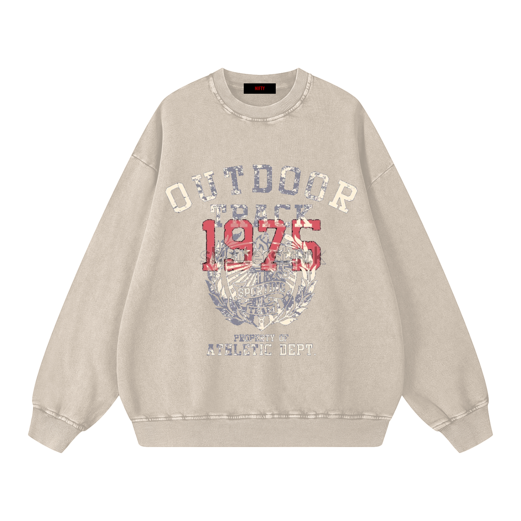 Snow Washed Oversized Sweatshirt