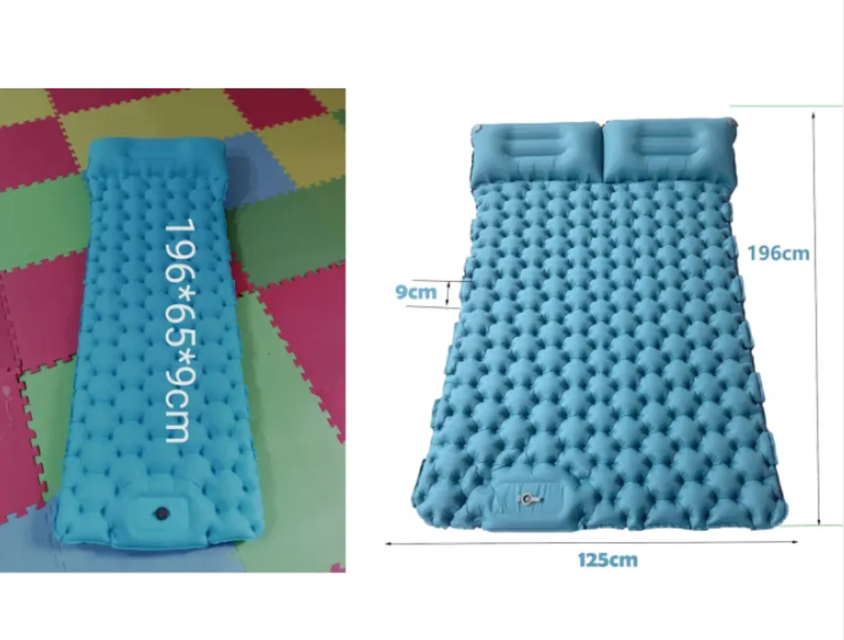 Portable Foot-Inflated Camping Cushion