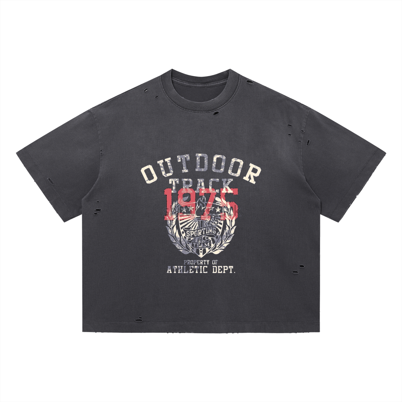 Vintage Washed Distressed Boxy Oversized T-Shirt