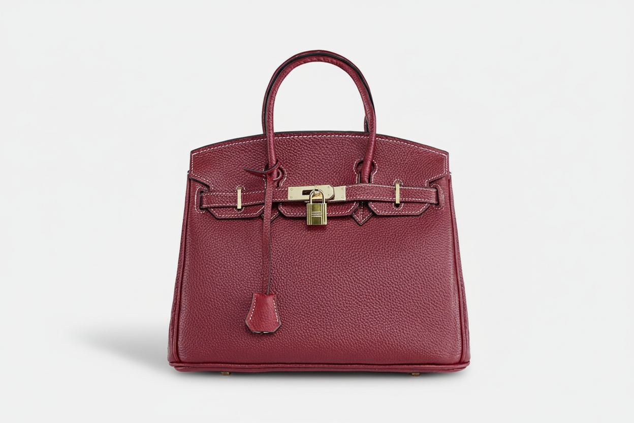 Platinum Bag in First Layer Cowhide for Women