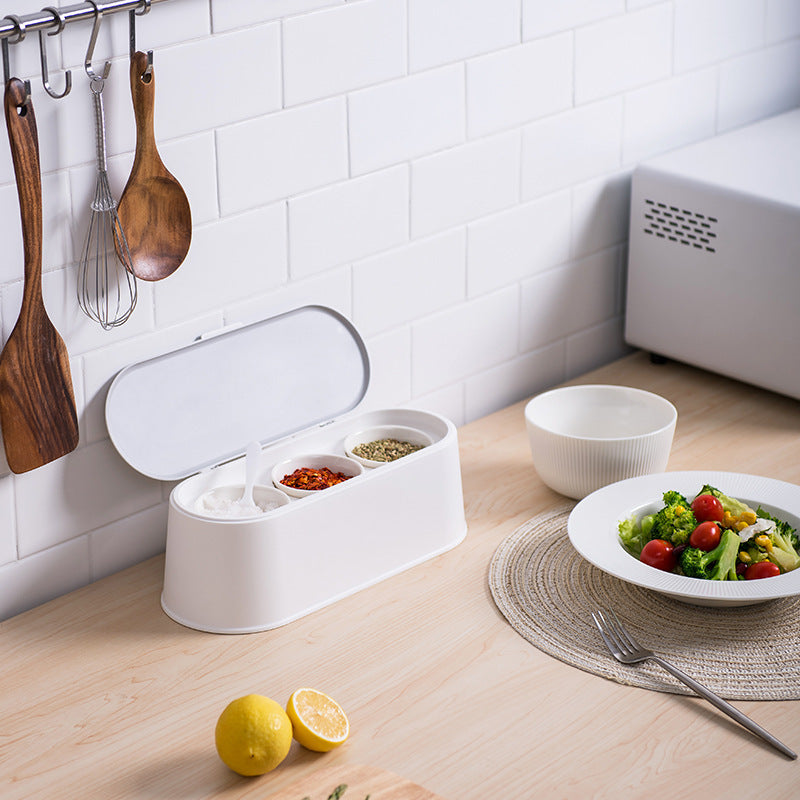 Spice Jar Set with Seasoning Containers and Salt Shaker