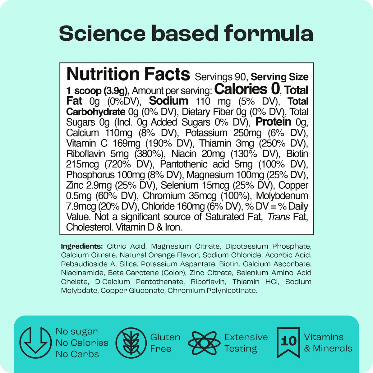 Electrolyte Recovery Plus Powder (Sugar-Free)